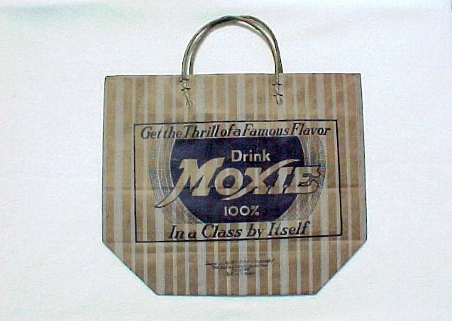 Early Moxie (Soda) Carrying Bag 1932 Frank Archer
