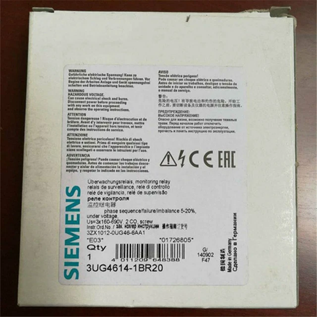 NEW SIEMENS In Box Relay 3UG4614-1BR20 3UG4 614-1BR20 one year warranty