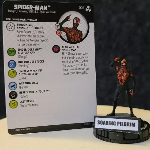 SPIDER-MAN  008 COMMON War of the Realms Marvel Heroclix #8 Miles Morales