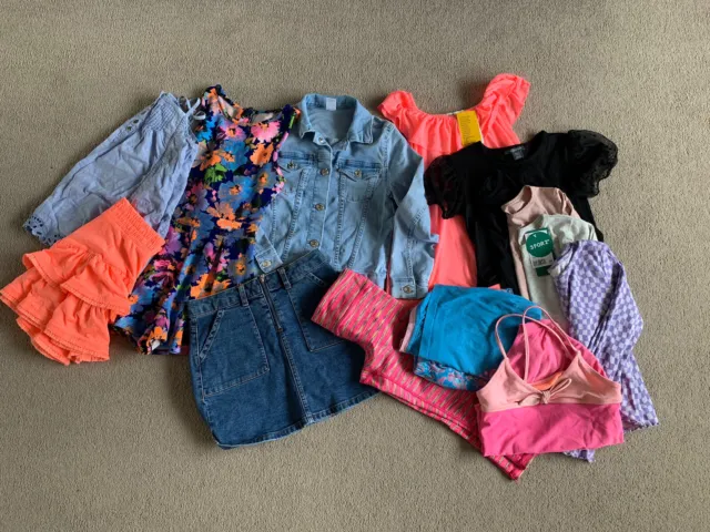Girls Clothes Bundle.  Age 8-9 Years.  H&M, River Island, Next