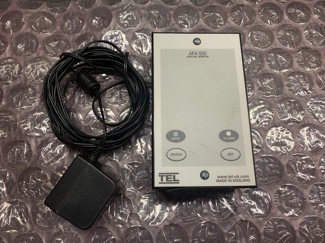TEL AFA 500 Airflow Monitor w/ Power Adapter