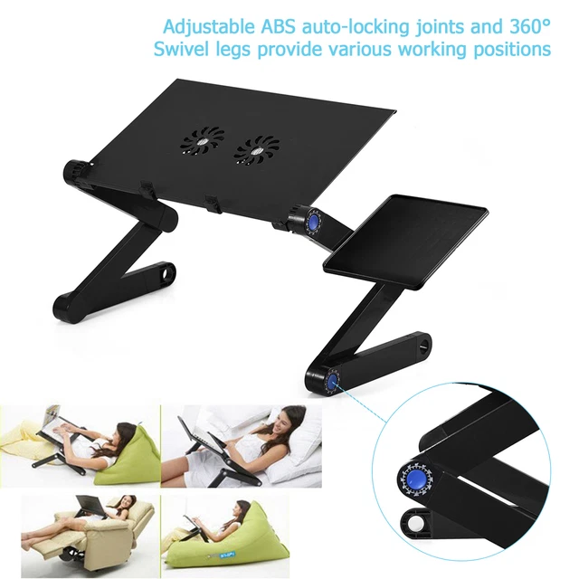 Support Ordinateur Portable Universel Refroidissement Réglable et Repliable