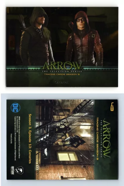 Canaries #43 Arrow Season 3 Silver Foil 2017 Cryptozoic Chase Card