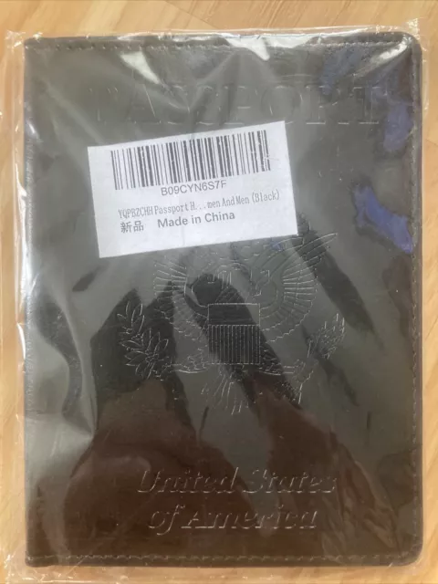 Blocking RFID Multi-function Passport Holder Card Slot Vaccine Card Leather Case