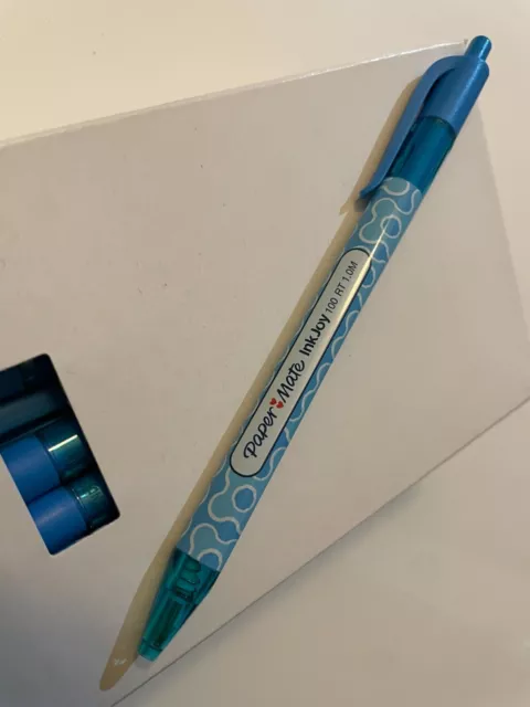 BOÎTE DE 50 stylo bleu ciel PaperMate InkJoy 100 rt 1.0M EUR 20,00