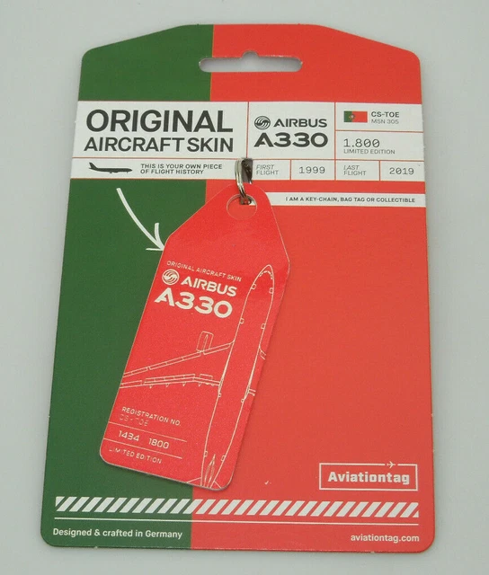 AVIATIONTAG AIRBUS A330 TAP ,Light green – CS-TOE, sold out, plane