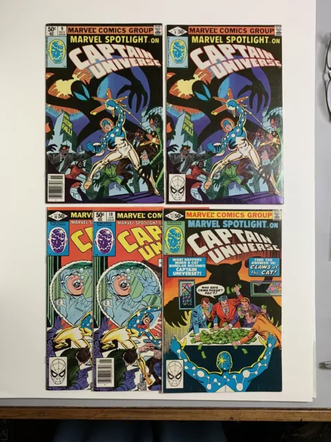 Marvel Spotlight Vol2 9,10,11 KEY 1st 2nd 3rd Ap Captain Universe 1980 Newsstand