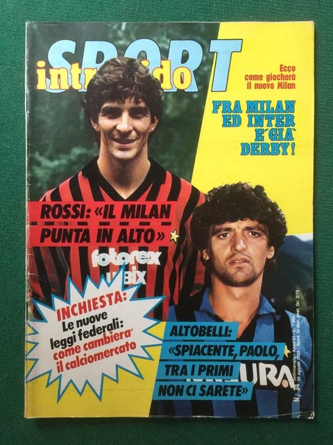 AC Milan striker Mark Hateley pictured before an Italian Serie A
