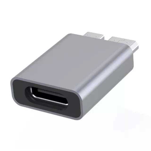 Mini USB-C 2.0 To Micro B USB 3.0 Adapter Alloy Hard Drive Data Plug Converter D