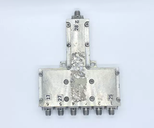 RF Coaxial Power Splitter Divider 6-way unknow freq and model