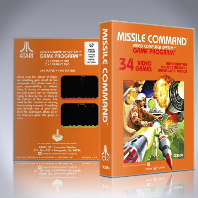 Atari 2600 UCG - NO GAME - Missile Command