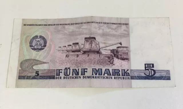 5 Deutchmark Banknote 1975 Funf Mark Germany KE816042     J26 O501