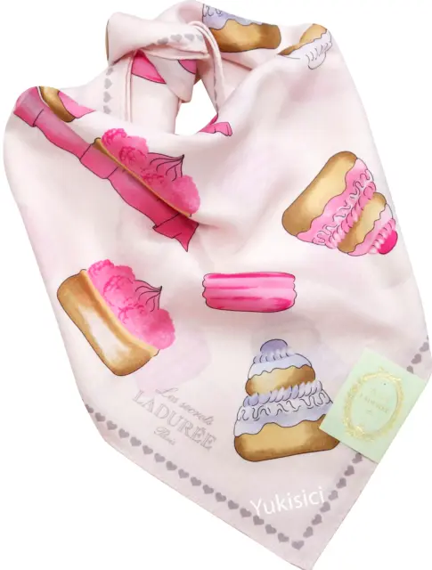 Laduree Paris Handkerchief Macaron Cup Cake Tea Set Pattern-Pink 50cm