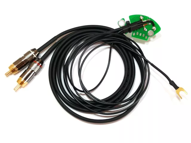 Kabel Rca Phono für Plattenspieler Technics Sl 1210 MK2 5 Verlötet Mit Mass High