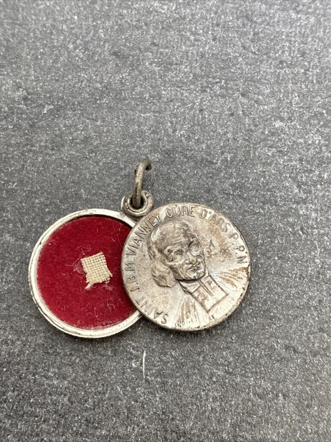 Médaillon Reliquaire Ancien En Argent 925 - Pendenti F Religieux S. Simpliciae - Occasion Vintage