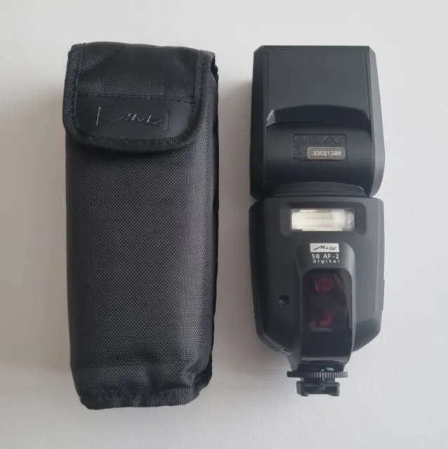 Metz Mecablitz 58 AF-2 Digital Shoe Mount Flash for Sony w/ Carry Case