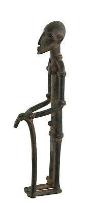 Statue Dogon Figure Ancestor Bronze Mali 21 CM Art Primitive African 17272