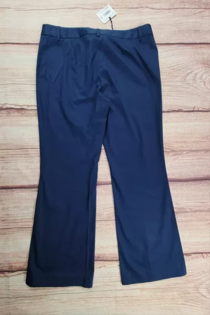 Boutique Moschino Women's Cotton Dress Pants Navy Blue Size 10 3