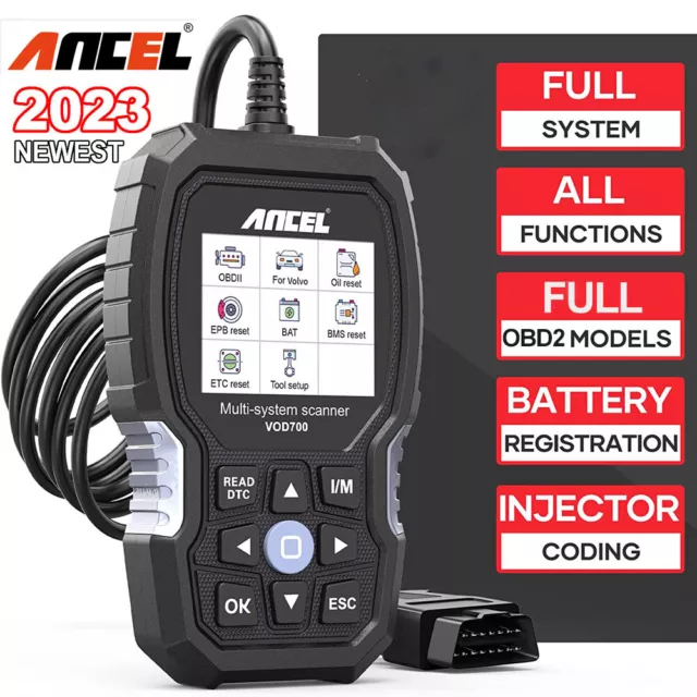 ANCEL OBD2 All Systems Scanner BMS ABS EPB Oil DPF Diagnostic Tool Fit for Volvo