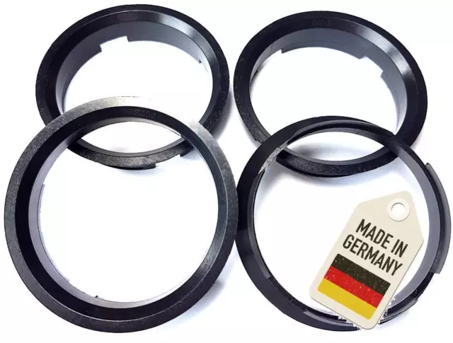 4x Zentrierringe 63,4 - 60,1 Schwarz 63 4 auf 60 1 Keskin Brock NEU MADE IN GERM