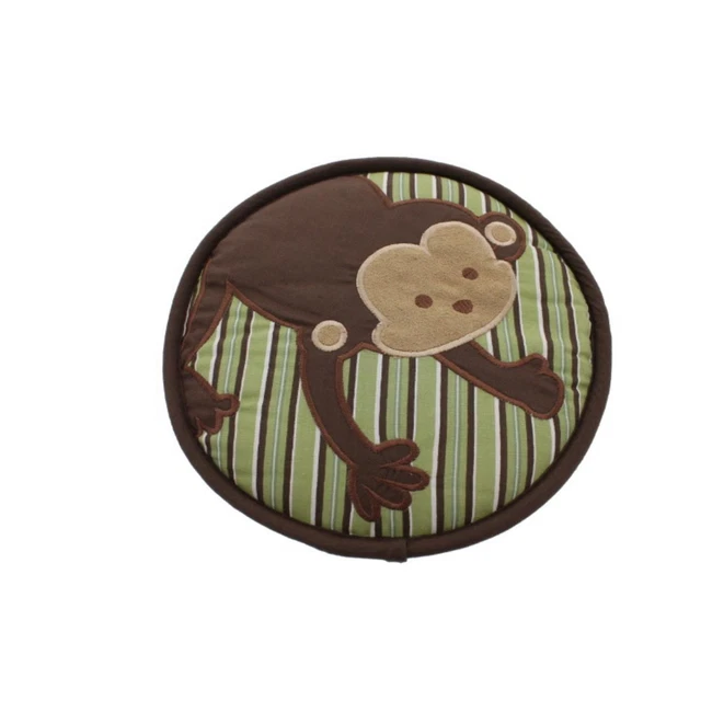 Kids Line Brown Embroidered Baby Boy Nursery Monkey Wall Decor  2405
