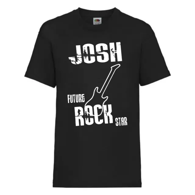 T-shirt Future Rock Star - T-shirt personalizzata bambini musica rock regalo di Natale