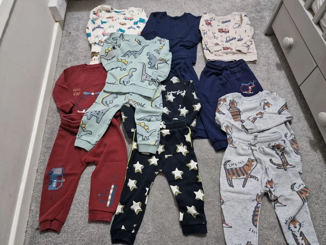 Pacchetto di felpe e jogger abbinati bambini, 18-24 mesi, George