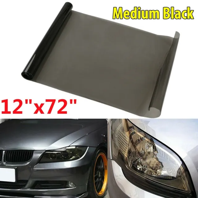 Easy to Use 12x72 Black Vinyl Film for Headlight and Taillight Tinting