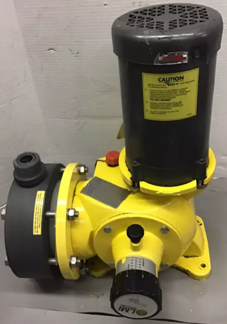 Lmi Liquid Metronics/ Milton Roy Sg73J8Ppm Motor Driven Metering Pump. (F8)