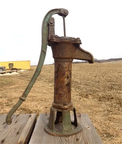 Pitcher Pump Well Water Cast Iron Cistern Amish Windmill Garden Shining Pump B8,