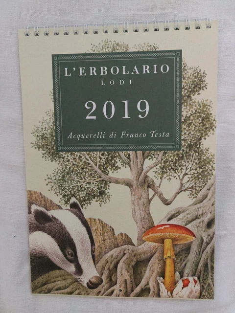 Calendario da parete Erbolario di Lodi anno 2019 nuovo