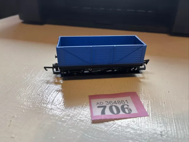 Hornby (China) Xr1132 7 Planken Lwb Offener Plankenwagen. Einfach Blau Ausgezeichnet Unverpackt