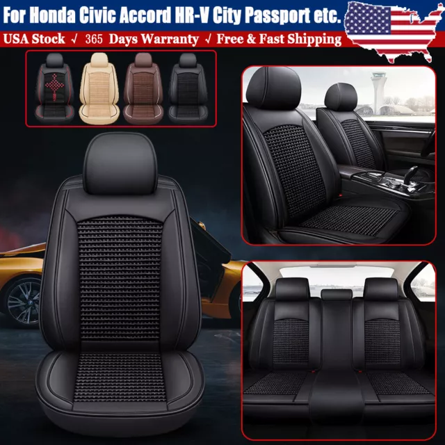 2024 for Honda Leather Auto Car Truck Front&Rear Seat Covers 2/5 Seats Full Set