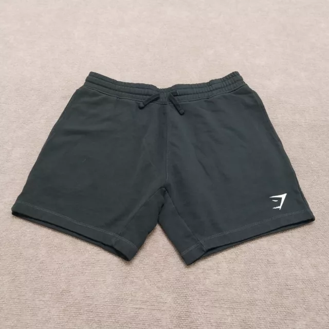 Gymshark Womens Size Large Black Drawstring Stretch Athletic Sweat Shorts