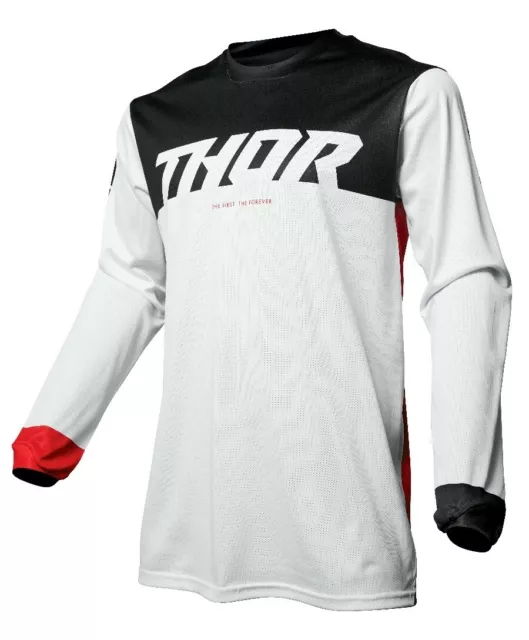 Thor Pulse Air Factor Motocross MX Offroad Renntrikot rot weiß Erwachsene