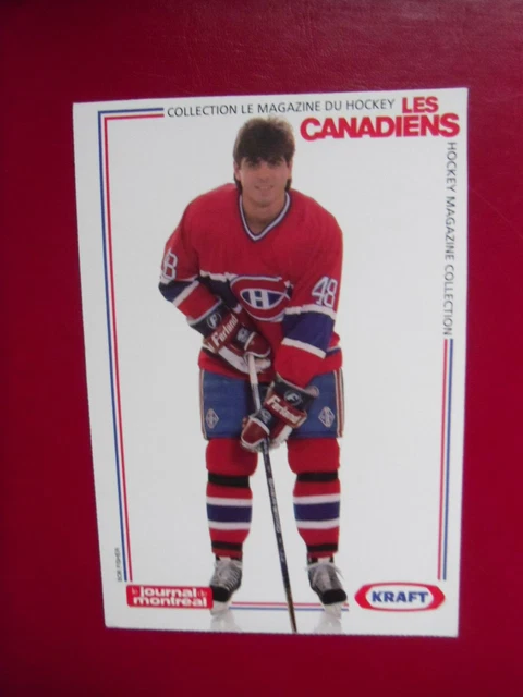 1989-90-Montreal Canadiens-Kraft-#48-Jean-Jacques Daigneault Postcard.