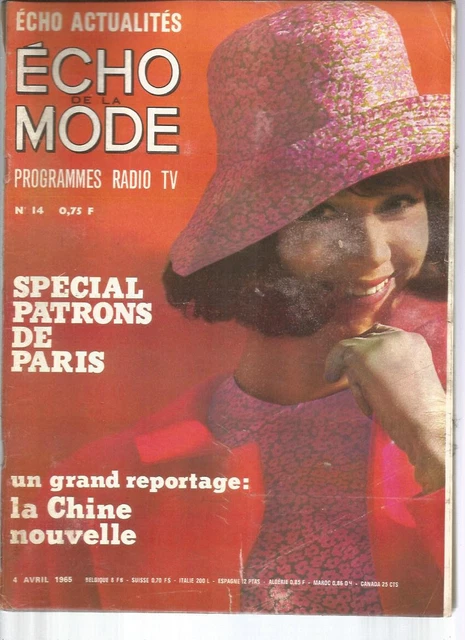 Patron De Couture Echo De La Mode Années 60 - Jupe Et Veste Droite Taille 48 - Vintage Complet