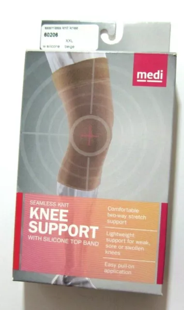 Medi Seamless Knit Knee Support with Silicone Top Band