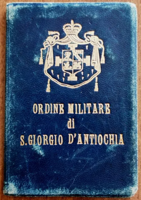 Tessera Ordine Militare Di S. Giorgio D'antiochia (Anno 1950)