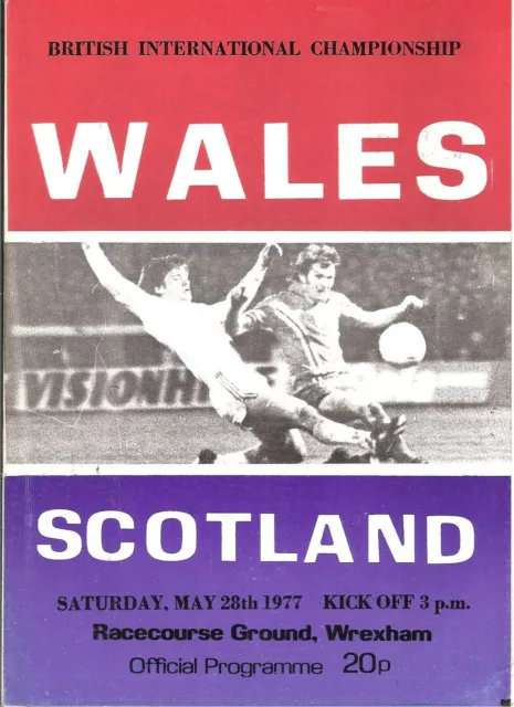 Programme 1977 Wales v Scotland BC International match 28/05/1977