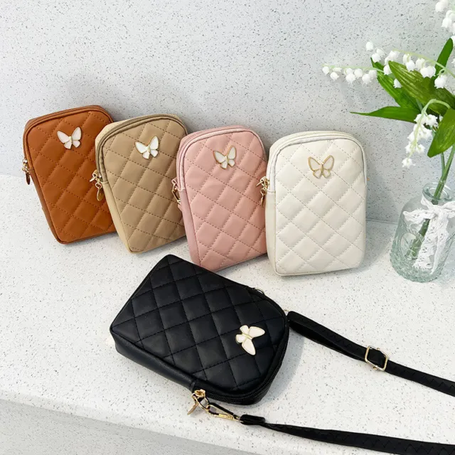PU Leather Shoulder Bag Embroidery Mobile Phone Bags Women Fashion Crossbody Bag