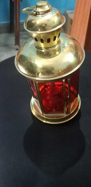 Nautische Lampe Messing Antike Bergmannsschiff Öllampe Maritime Messinglampe 3