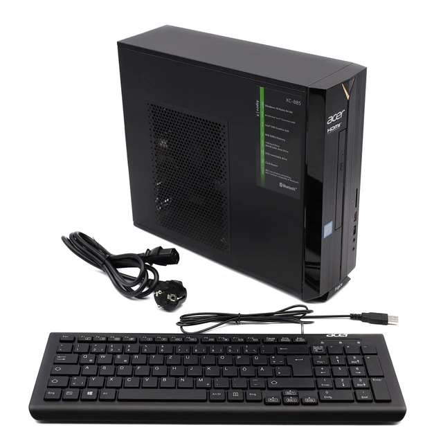 ACER ASPIRE XC885 Desktop Computer Intel Core i58400 8GB RAM 256 SSD