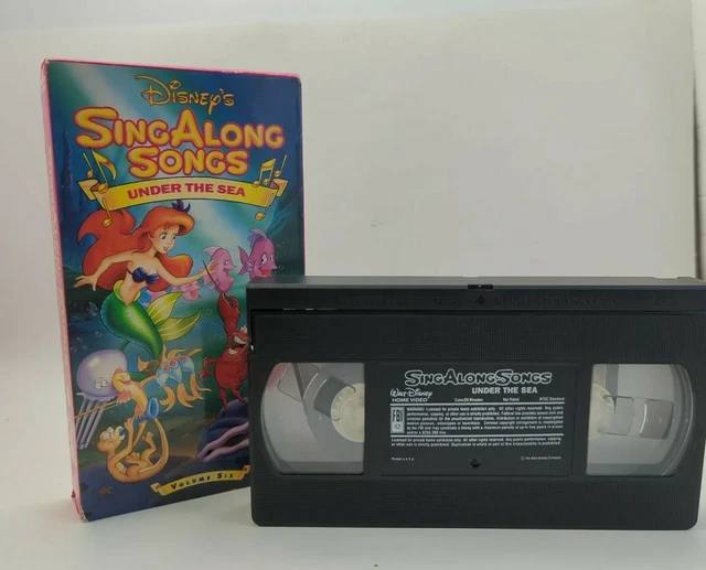 DISNEY S SING ALONG Songs Little Mermaid Under The Sea VHS Video Tape 