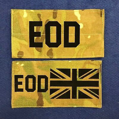 British Army Surplus Mtp Union Jack Eod Bandiera Toppa Iff a Strappo Fissaggio