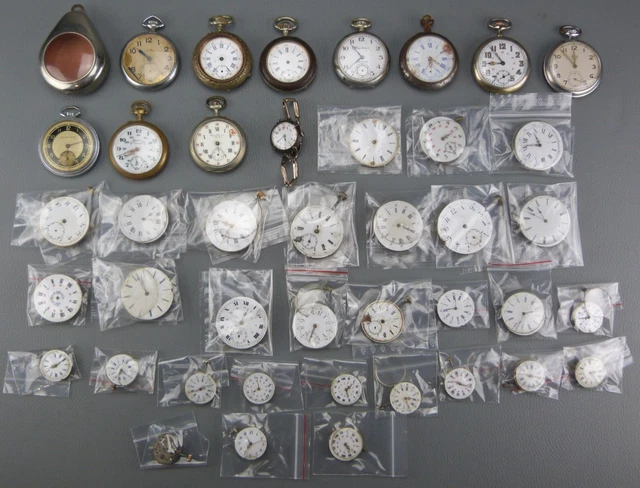 LOT DE PIECES Pour Montres À Gousset Et Autres Pour Piéces Ou Restauration EUR 80,00 - FR