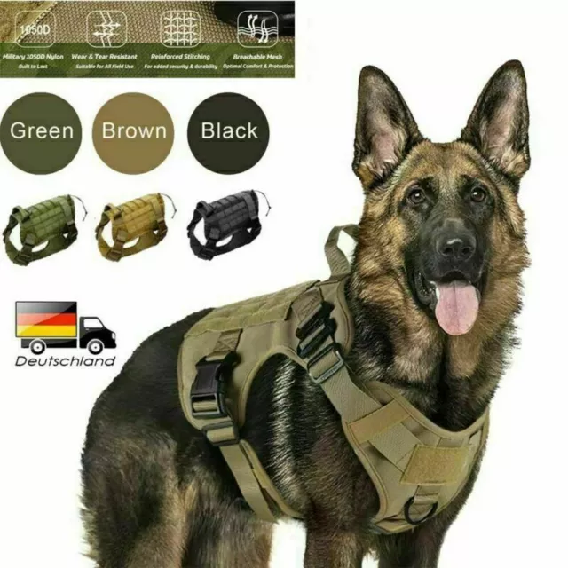 TATTICA MILITARE PETTORINA guinzaglio per cani taglia grande K9