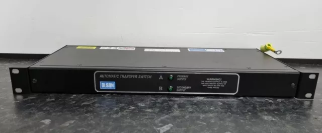 OLSON ATS/16 - 10 Way 19″ 1U C13 Automatic Transfer Switch x IEC 60320 C20 Inlet