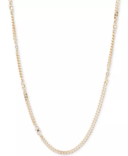 DKNY Gold-Tone Extra-Long Curb Link Chain Necklace, Created for Macy's