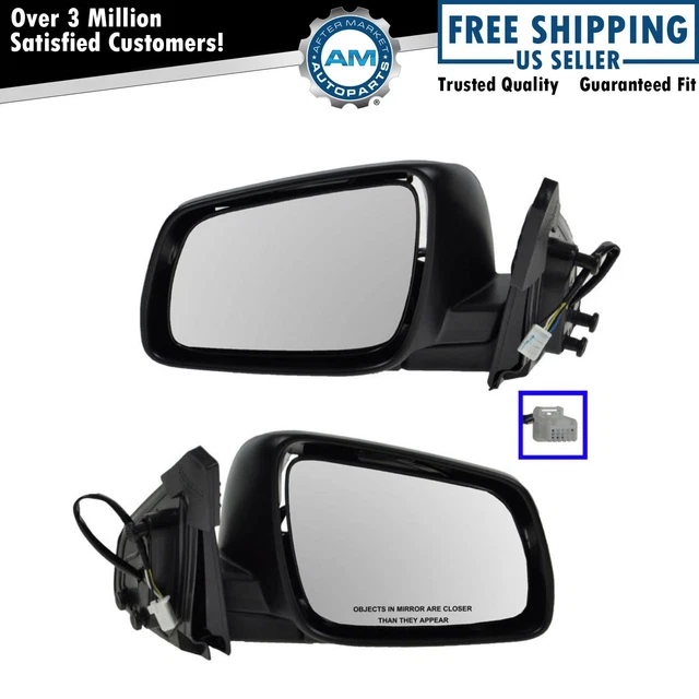 TRQ Mirror Cap Fits 2008-2014 Mitsubishi Lancer MCA05419
